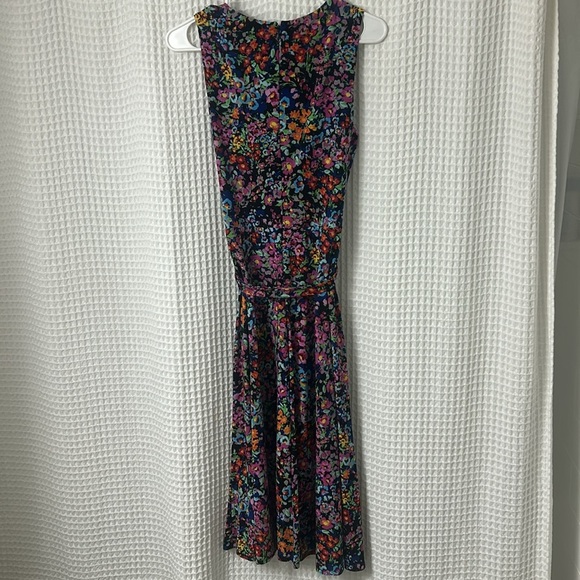 Anne Klein Floral Belted Sleeveless Midi Dress Size 10 - Picture 6 of 9